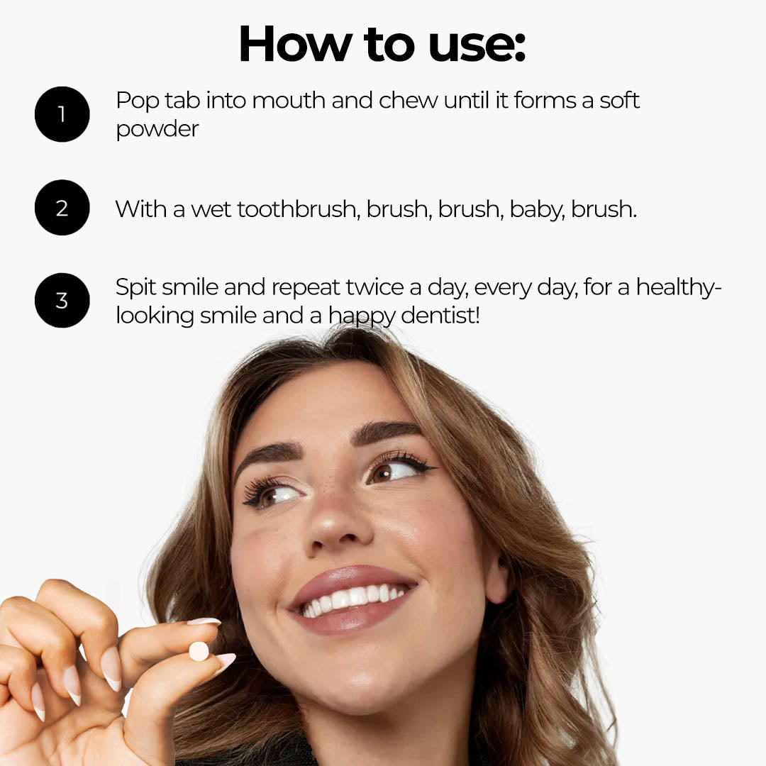 Tablet Toothpaste with Natural and Clean Ingredients